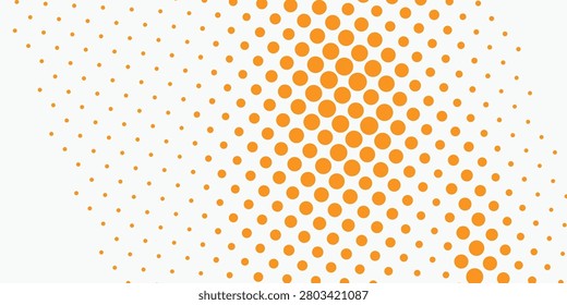 abstract vector orange background with dots fabric halftone pattern polka dots and tile surface vintage textile .