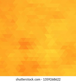 abstract vector orange triangles background. polygonal style 