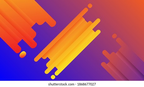 abstract vector with orange and yellow gradient colors suitable for banners, web, presentations, wallpapers, and others