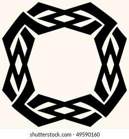 abstract vector ornament, decorative design element