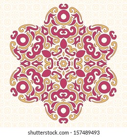 Abstract Vector Ornament in Tribal Style for Your own design