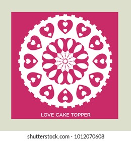 Abstract vector ornament. for Valentine's day.
