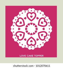 Abstract vector ornament. for Valentine's day.