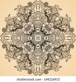 abstract vector ornamental circle