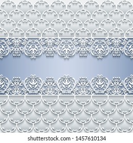 Abstract vector ornamental nature vintage frame. Modern volumetric floral elements. Trendy craft style illustration