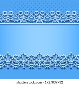 Abstract vector ornamental nature vintage frame. Modern volumetric floral elements. Trendy craft style illustration