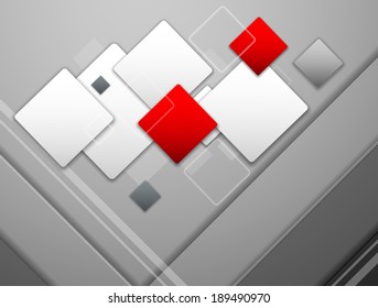 Abstract Vector Overlapping Squares Background. Eps10