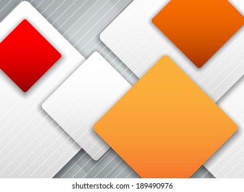 Abstract Vector Overlapping Squares Background. Eps10