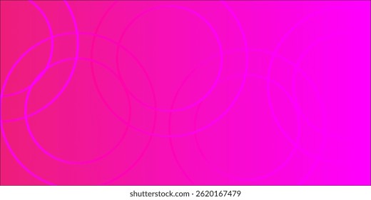  Abstract vector with overlapping translucent circles in shades of magenta and pink, set on a smooth gradient background for a bold and energetic visual effect.