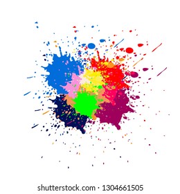 abstract vector paint color design background. illustration vector design