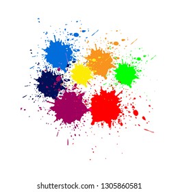 abstract vector paint color design background. illustration vector design