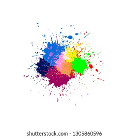 abstract vector paint color design background. illustration vector design