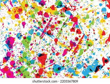 abstract vector paint color and splashes style. pattern splatter design background. illustration vector design.