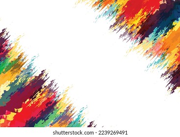 Abstract vector paint colorful design background. illustration vector design background