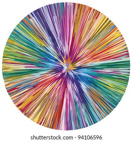 Abstract vector paint splash as symbol for creativity and spontaneity