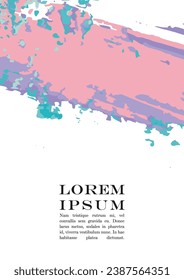 Abstract Vector Paint Stain Background Set. Hand Painted Artwork Page Collection. Good for Business Branding.