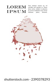 Abstract Vector Paint Stain Background Set. Paintbrush Shapes Print Design. Good for Business Branding.