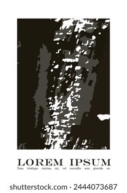 Abstract Vector Paint Stain Background Set. Paintbrush Shapes Print Design. Good for Cover, Invitation, Banner, Placard, Brochure, Poster, Card, Flyer and other.