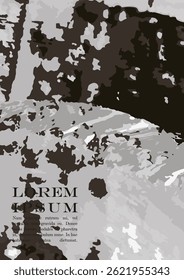 Abstract Vector Paint Stain Background Set. Hand Painted Artwork Page Collection. Good for Business Branding.