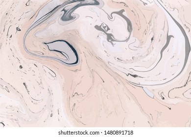 Abstract vector painting. Decorative marble texture. Abstract ink background. Marbling background. Marble paper texture. 