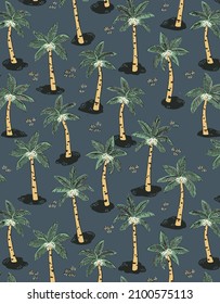 abstract vector palm trees all over illustration digital image for textiles designs