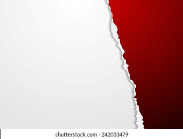 Abstract vector paper background with ragged edge