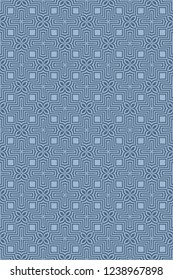 Abstract vector paper with seamless patterns of lines, geometric shapes.