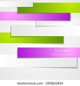 Abstract vector paper stripes background