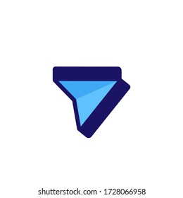 Abstract vector paperplane sign logo