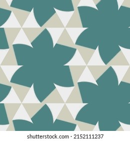 abstract vector  pattern for back ground book cd etc. green star flowers