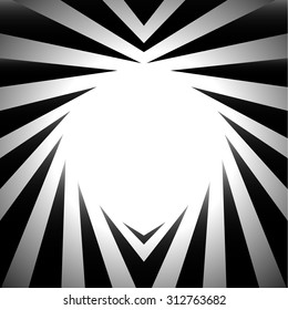 Abstract vector pattern, background in black and white.