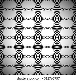 Abstract vector pattern, background in black and white.