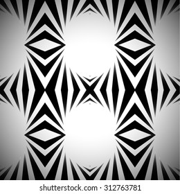 Abstract vector pattern, background in black and white.