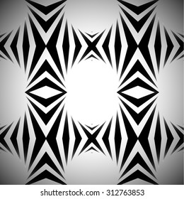 Abstract vector pattern, background in black and white.