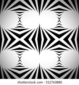 Abstract vector pattern, background in black and white.