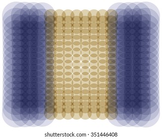 Abstract vector pattern background. Color composition of regular geometric overlapping shapes.