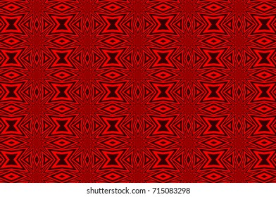 Abstract vector pattern - black and red