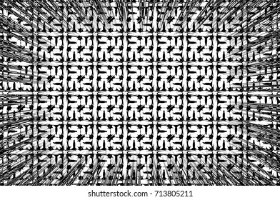 Abstract vector pattern - black and white