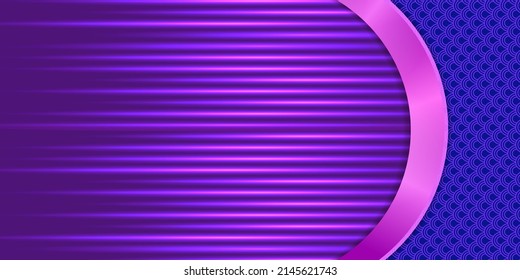 Abstract vector pattern blue background illustration with pink round border for design 

