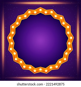 Abstract vector pattern blue shining background illustration with round sparkle banner for design 
