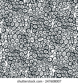 Abstract vector pattern with circles. Can be used as wallpaper (use seamless pattern under mask).