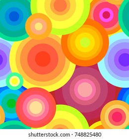 abstract vector pattern with colored circles