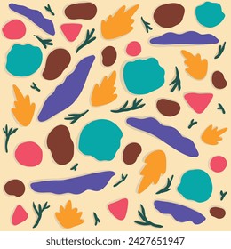 Abstract vector pattern colorful design