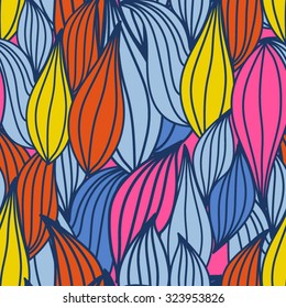 Abstract vector pattern of colorful ocean waves.