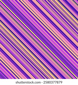 Abstract vector pattern with colourful diagonal stripes. Perfect for modern backgrounds, wallpaper, and seamless textile designs.