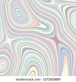 Abstract vector pattern. Curved wavy psychedelic irregular lines.