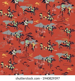 abstract vector pattern design for digital work