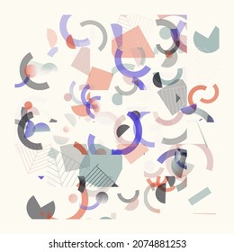 Abstract vector pattern design made with random glitch shapes and distorted elements. Dynamic transition effect, great for backgrounds, textures, motion graphics, web design, poster art, and prints.