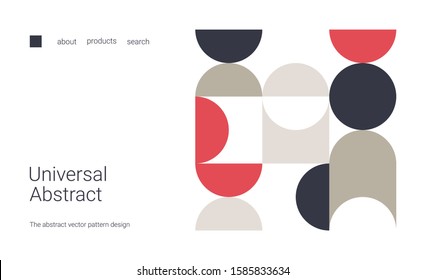 The abstract vector pattern design. Perfect for web banner, landing page, business presentation, branding