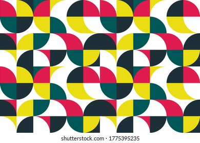 Abstract vector pattern design in Scandinavian style for web banner, business presentation, branding package, fabric print, wallpaper